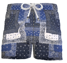 Carica l'immagine nel visualizzatore di Gallery, Pantaloncino Shorts Bermuda Fantasia 100% Cotone 2 tasche laterali Made in Italy