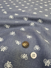 Carica l&#39;immagine nel visualizzatore di Gallery, Pantaloncino Shorts Bermuda fantasia bike bicicletta 100% Cotone 2 tasche laterali Made in Italy
