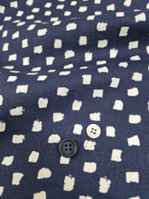 Load image into Gallery viewer, Pantaloncino Shorts Bermuda Fantasia Blu 100% Cotone Lino 2 tasche laterali Made in Italy