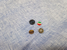 Carica l'immagine nel visualizzatore di Gallery, Bermuda Pantaloncino in Lino azzurro fantasia Shorts 2 tasche laterali Made in Italy