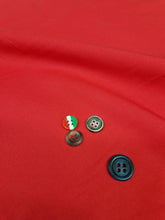 Carica l'immagine nel visualizzatore di Gallery, Bermuda Pantaloncino Rosso Puro cotone fantasia Shorts 2 tasche laterali Made in Italy