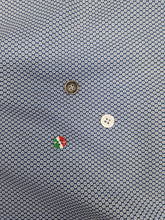 Carica l'immagine nel visualizzatore di Gallery, Pantaloncino Bermuda puro cotone popeline Pois blu Shorts 2 tasche laterali Made in Italy