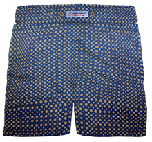 Load image into Gallery viewer, Pantaloncino Shorts Bermuda Fantasia Blu 100% Cotone 2 tasche laterali Made in Italy