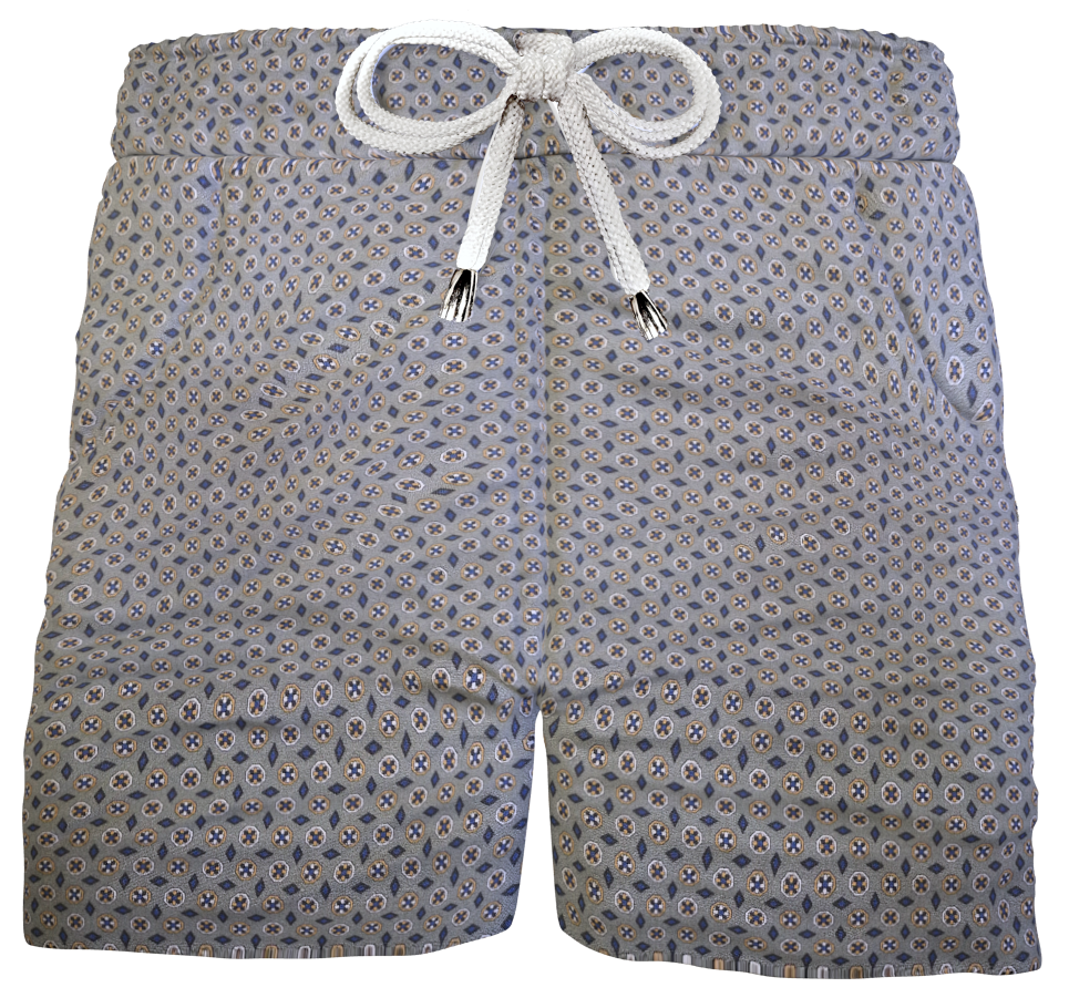 Pantaloncino Shorts Bermuda Fantasia 100% cotone 2 tasche laterali Made in Italy