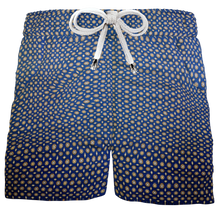 Load image into Gallery viewer, Pantaloncino Shorts Bermuda Fantasia Blu 100% Cotone 2 tasche laterali Made in Italy