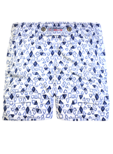 Load image into Gallery viewer, Pantaloncino in cotone Shorts Bermuda fantasia Geometrica 100% Cotone 2 tasche laterali Made in Italy