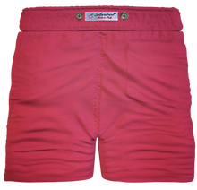 Carica l'immagine nel visualizzatore di Gallery, Bermuda Pantaloncino Rosso Puro cotone fantasia Shorts 2 tasche laterali Made in Italy