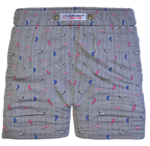 Carica l'immagine nel visualizzatore di Gallery, Bermuda Pantaloncino Fantasia Puro Cotone Shorts 2 tasche laterali Made in Italy