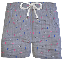 Carica l'immagine nel visualizzatore di Gallery, Bermuda Pantaloncino Fantasia Puro Cotone Shorts 2 tasche laterali Made in Italy