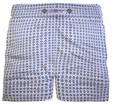 Load image into Gallery viewer, Pantaloncino Shorts Bermuda Micro Fantasia Geometrica 100% Cotone 2 tasche laterali Made in Italy
