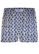 Carica l'immagine nel visualizzatore di Gallery, Pantaloncino Shorts Bermuda nodo marino 100% Cotone 2 tasche laterali Made in Italy