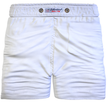 Load image into Gallery viewer, Bermuda Pantaloncino Bianco Goffrato Puro Cotone Made in Italy Fantasia Shorts 2 tasche laterali
