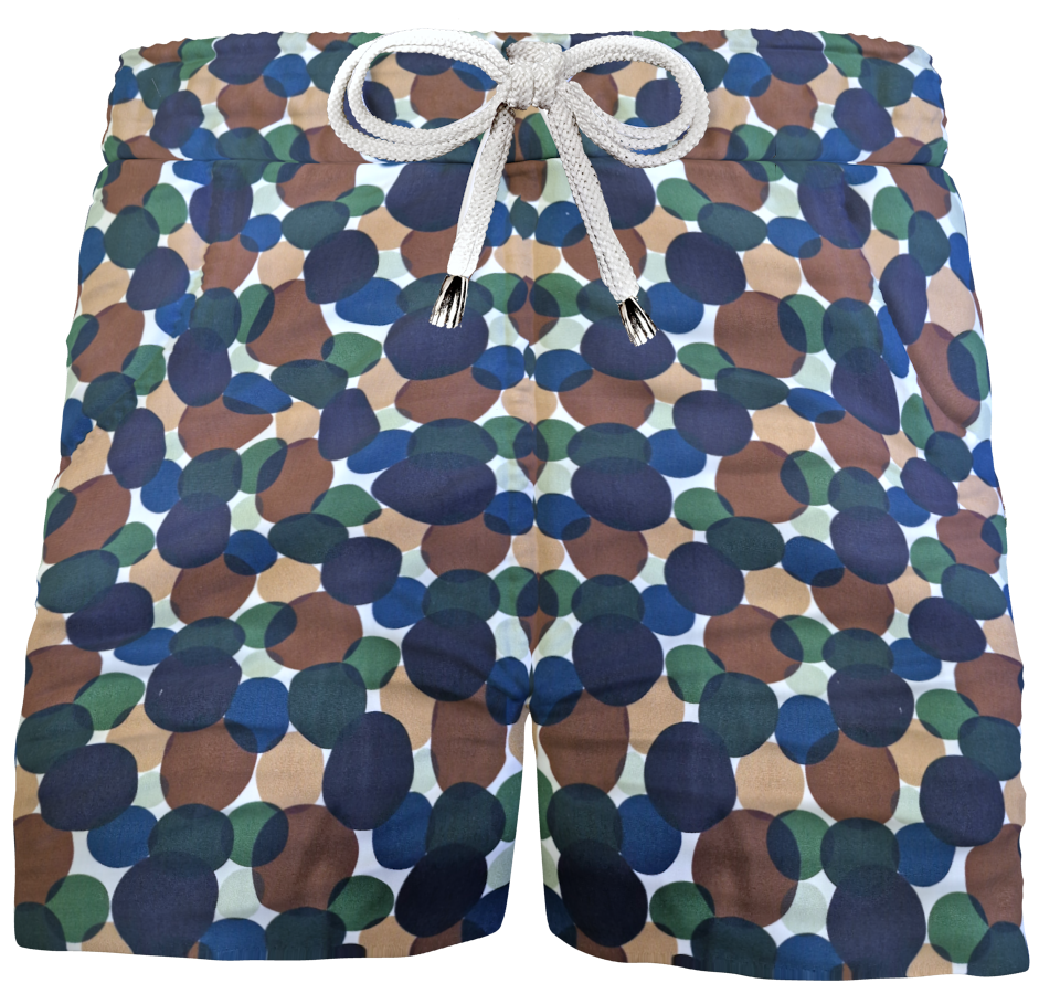 Bermuda Shorts Fantasia 100% cotone Pantaloncino 2 tasche laterali Made in Italy