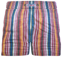 Load image into Gallery viewer, Pantaloncino Shorts Bermuda Fantasia Stripe 100% Cotone 2 tasche laterali Made in Italy