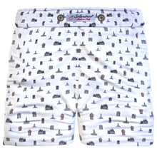 Carica l'immagine nel visualizzatore di Gallery, Bermuda Pantaloncino Fantasia Milano Puro Cotone Shorts 2 tasche laterali Made in Italy