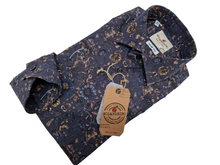 Carica l'immagine nel visualizzatore di Gallery, Camicia fantasia Fashion cotone fantasia cotone made in italy