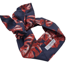 Load image into Gallery viewer, Turbante Fantasia Rosso Design puro cotone Made in Italy Fascia Capelli hairband