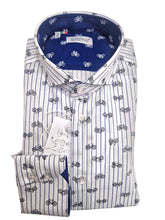 Carica l'immagine nel visualizzatore di Gallery, Camicia Bike Fantasia Bicicletta Rigata Made in Italy