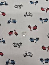 Carica l'immagine nel visualizzatore di Gallery, Turbante fantasia Vespa Collection in cotone anallergico Fascia Capelli Made in Italy Hairband headband