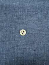 Carica l'immagine nel visualizzatore di Gallery, Turbante blu indaco in cotone lino Fascia Capelli Made in Italy Hairband headband