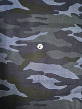 Carica l'immagine nel visualizzatore di Gallery, Turbante camouflage blu mimetico in cotone anallergico Fascia Capelli Made in Italy Hairband headband