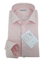 Load image into Gallery viewer, Camicia Uomo Rigata Rosa alta qualità titolo 120 fasciato rosa righino Made in Italy