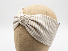 Load image into Gallery viewer, Turbante fantasia in cotone lino anallergico Fascia Capelli Made in Italy Hairband headband