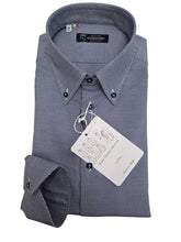 Carica l'immagine nel visualizzatore di Gallery, Camicia Button Down Oxford nido d'ape azzurro blu Made in Italy