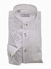 Carica l'immagine nel visualizzatore di Gallery, Camicia Lino Bianca coreana lino Bianco alta qualità Made in Italy