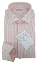 Load image into Gallery viewer, Camicia Uomo Rigata Rosa alta qualità titolo 120 fasciato rosa righino Made in Italy