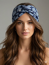 Carica l'immagine nel visualizzatore di Gallery, Turbante fantasia in cotone viscosa anallergico Fascia Capelli Made in Italy Hairband headband