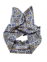 Load image into Gallery viewer, Turbante Fantasia Design Maiolica Capri cotone Made in Italy Fascia Capelli hairband