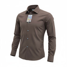 Carica l'immagine nel visualizzatore di Gallery, Camicia Stretch No Stiro No Piega No Iron anti alone made in italy massima traspirabilità
