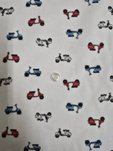 Carica l'immagine nel visualizzatore di Gallery, Turbante fantasia Vespa Collection in cotone anallergico Fascia Capelli Made in Italy Hairband headband