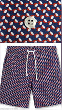 Carica l'immagine nel visualizzatore di Gallery, Boxer Pantaloncino fantasia 100% Cotone costume da bagno Made in Italy Shorts 2 tasche laterali