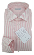 Load image into Gallery viewer, Camicia Uomo Rigata Rosa alta qualità titolo 120 fasciato rosa righino Made in Italy