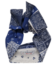 Carica l'immagine nel visualizzatore di Gallery, Turbante fantasia design cotone made in Italy fascia capelli hairband