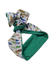 Carica l'immagine nel visualizzatore di Gallery, Turbante Fantasia design cotone Made in Italy Fascia Capelli hairband