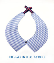 Carica l&#39;immagine nel visualizzatore di Gallery, Colletto Donna fashion Design 31 stripe collarino cotone
