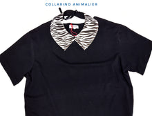 Carica l'immagine nel visualizzatore di Gallery, Colletto Donna fashion Design Animalier Safari Zebrato collarino 100% cotone