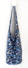 Load image into Gallery viewer, Borsa Mare in tessuto cotone fashion Design Foliage blu Made in Italy
