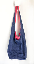 Load image into Gallery viewer, Borsa Mare in tessuto cotone fashion Denim Pois Made in Italy
