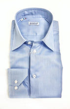 Load image into Gallery viewer, Camicia Azzurra collo classico puro cotone oxford pin point elegante made in italy