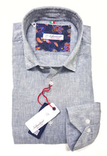 Load image into Gallery viewer, Camicia lino Grigio chiaro Ghiaccio made in Italy - light grey Linen Shirt