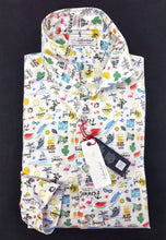 Carica l'immagine nel visualizzatore di Gallery, Camicia hawaiana puro cotone fantasia HOLIDAY made in italy hawaii design