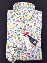 Carica l'immagine nel visualizzatore di Gallery, Camicia hawaiana puro cotone fantasia HOLIDAY made in italy hawaii design