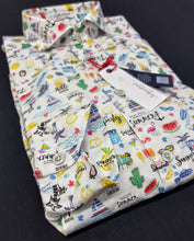 Carica l'immagine nel visualizzatore di Gallery, Camicia hawaiana puro cotone fantasia HOLIDAY made in italy hawaii design