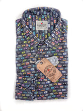 Load image into Gallery viewer, Camicia puro cotone fantasia stampata musicassetta design made in italy Shirt print Fantasy