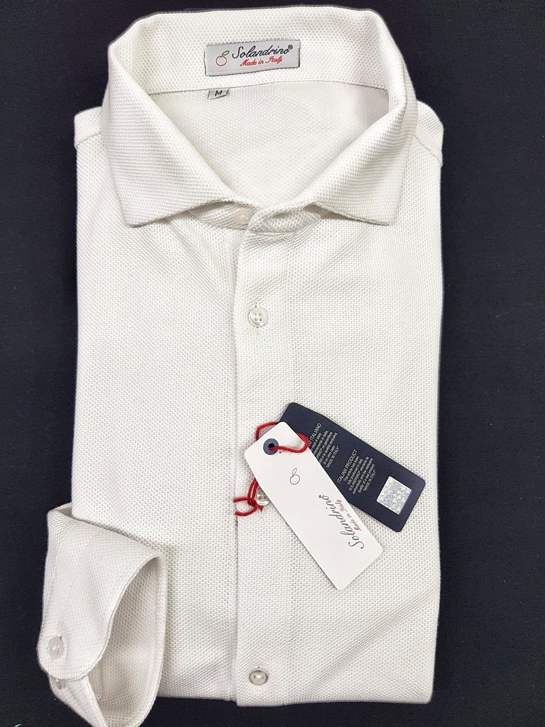Polo Camicia bianca piquet Jersey in maglia morbida alta qualità puro cotone  made in italy knit Jersey piquet