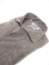 Load image into Gallery viewer, Camicia beige sabbia  puro Lino made in Italy - light brown Linen Shirt
